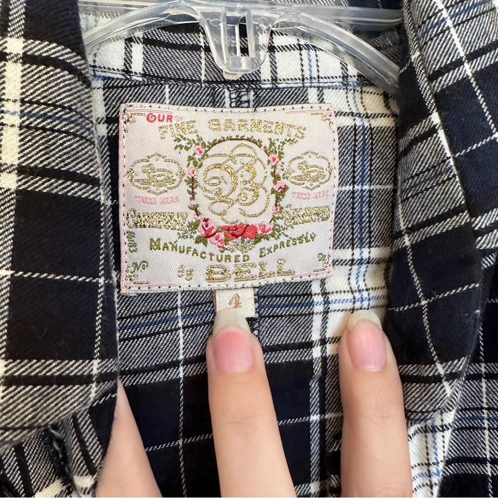 Plaid Ruffle Hem Dress - Picture 3 of 5
